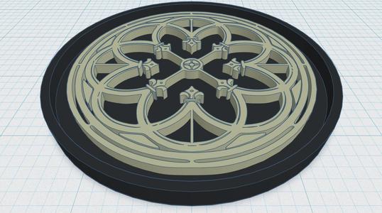 Gothic Rose Window Coaster 3