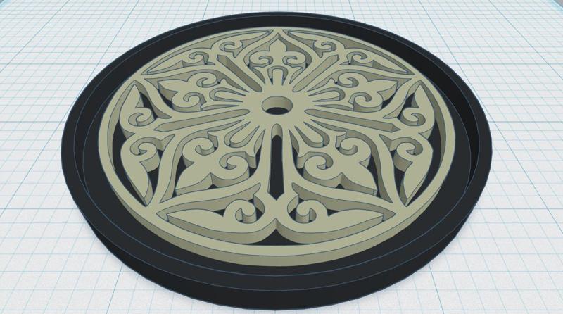 Gothic Rose Window Coaster 30