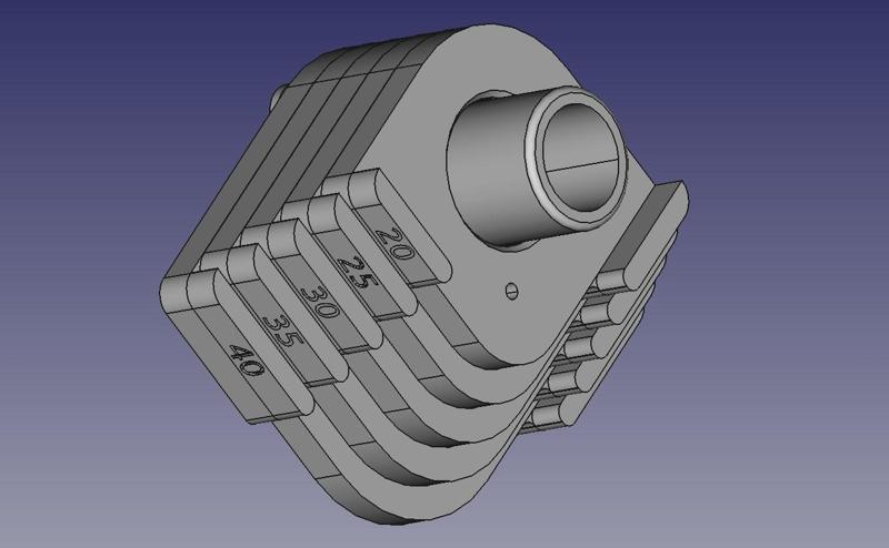 Jig corner radius router set (20, 25, 30, 35, 40mm)