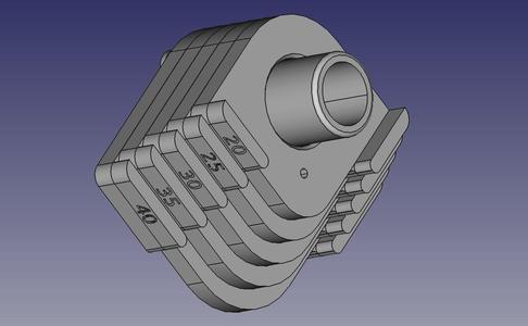 Jig corner radius router set (20, 25, 30, 35, 40mm)