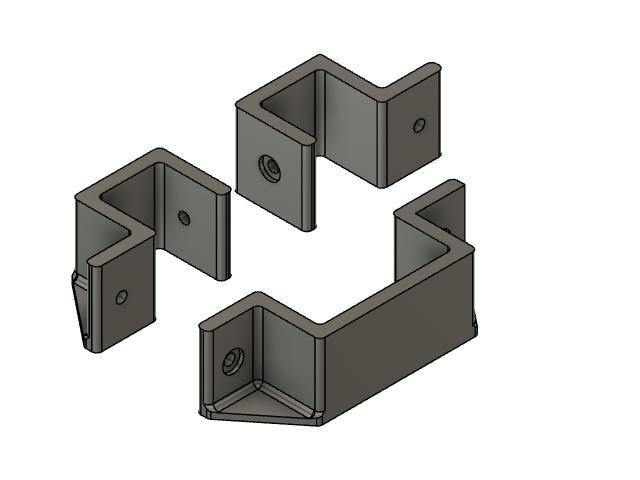 IKEA EKENABBEN Open Shelf Unit Wall Brackets