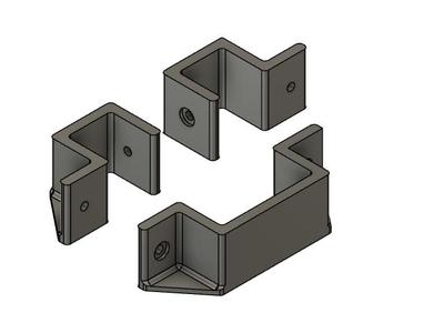 IKEA EKENABBEN Open Shelf Unit Wall Brackets