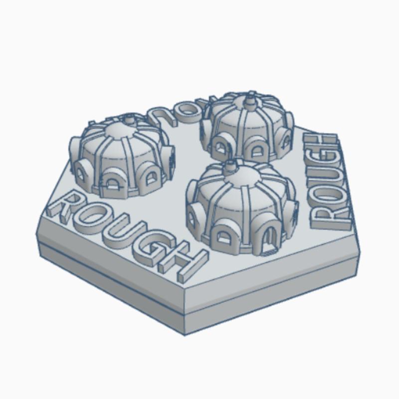 Small Desert Home Hex Map Scale HMSDW004