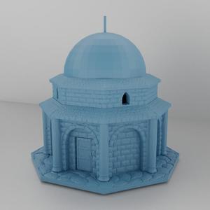 Small Round Chapel - Tabletop Terrain - 28 MM