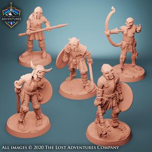 Skeletons (Set of 5) (Pre-Supported)