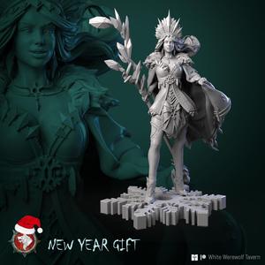 Snow Maiden 32mm and 75mm pre-supported