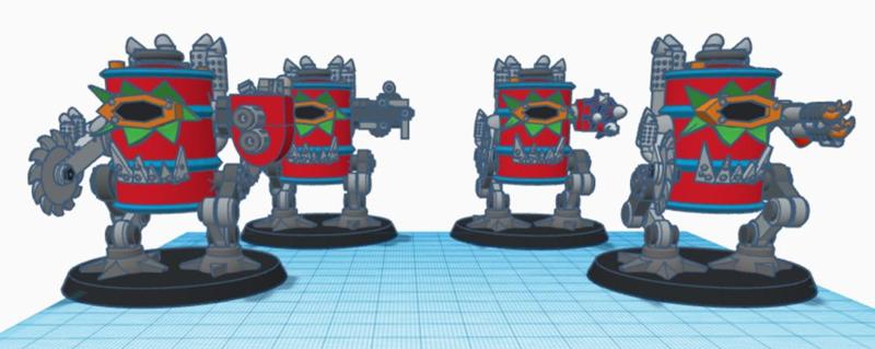 scrap oil drum robots