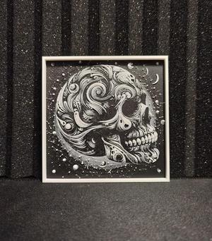 Hueforge Monochrome Skeleton Head V.1