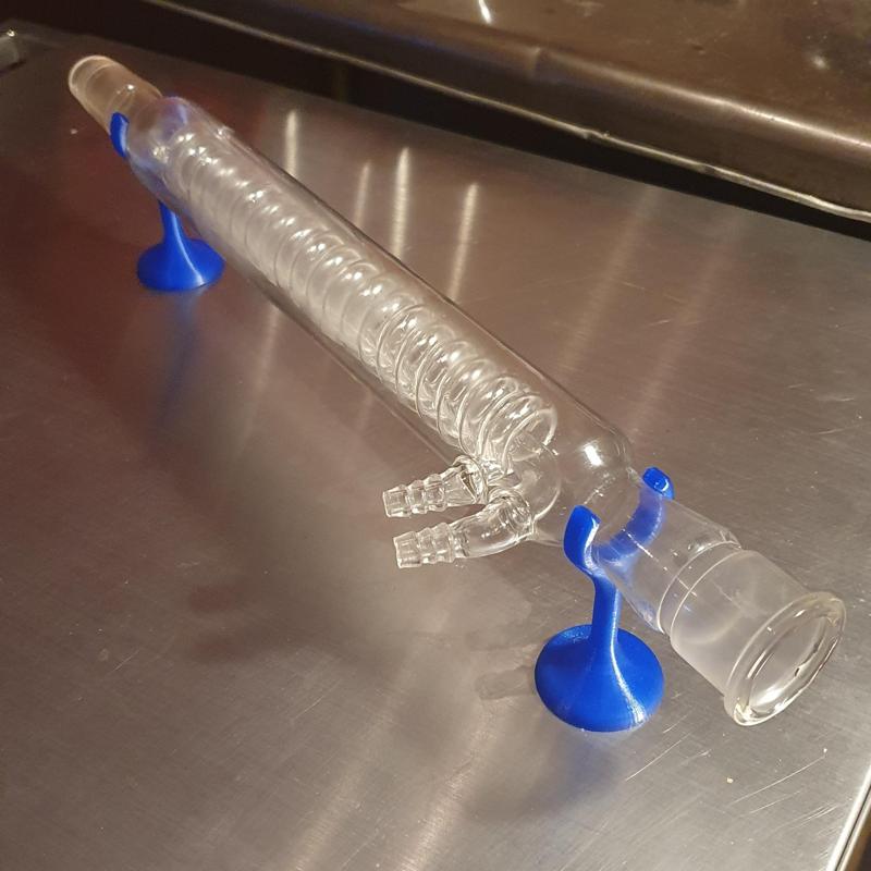 Support Tube réfrigérant en verre (Verrerie de Chimie)