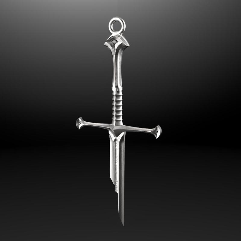LOTR broken Narsil as a Pendant - 3D Print Model