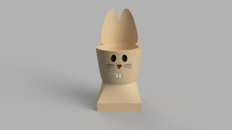 easter bunny egg cup