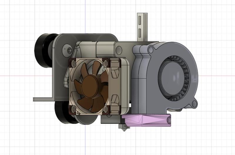 E3D V6 Bowden Mount for Ender 3 v2.2