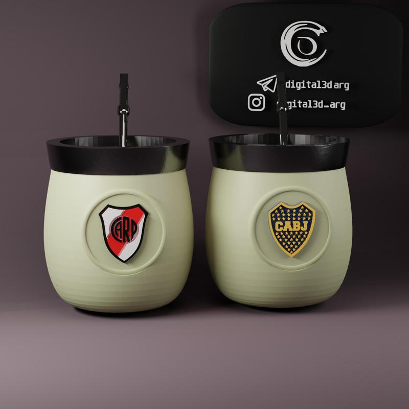 MATE PAMPERO CLASICO RIVER PLATE AND BOCA JUNIORS 04