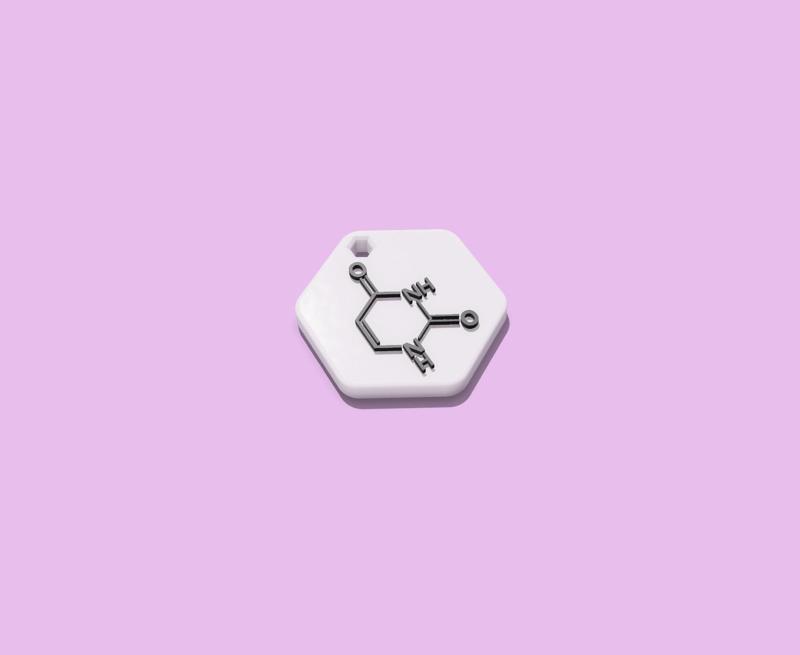 Uracil Keychain