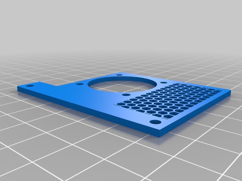 30mm Pi Fan Plate for Pibow Coupe with room for Camera Cable - Remix