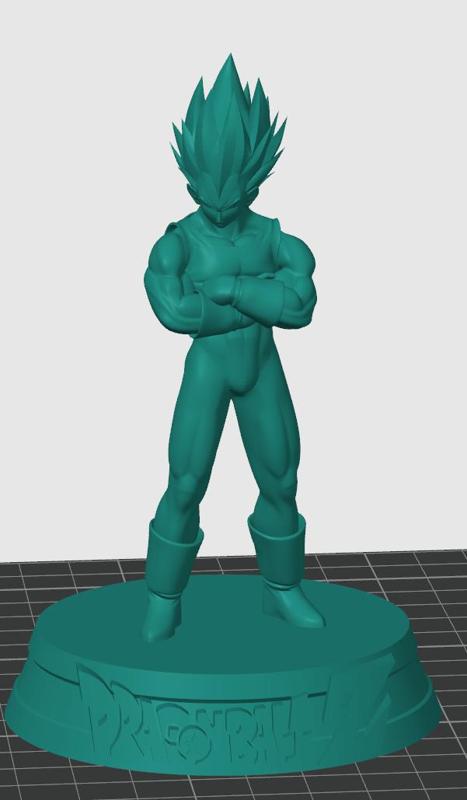 Dragonball Vegeta Bust with Base