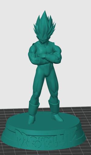 Dragonball Vegeta Bust with Base