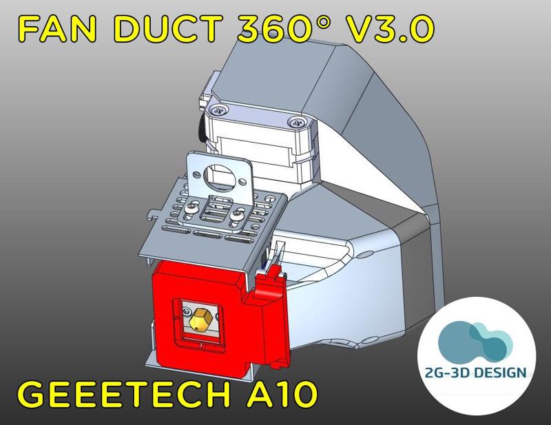FAN DUCT 360° FOR GEEETECH A10