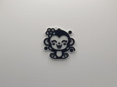 Cute Monkey Keychain