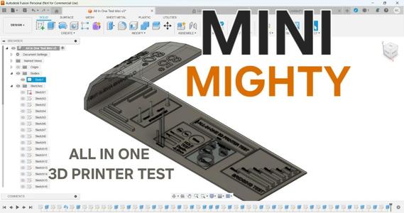 All in one MINI 3d Printer test
