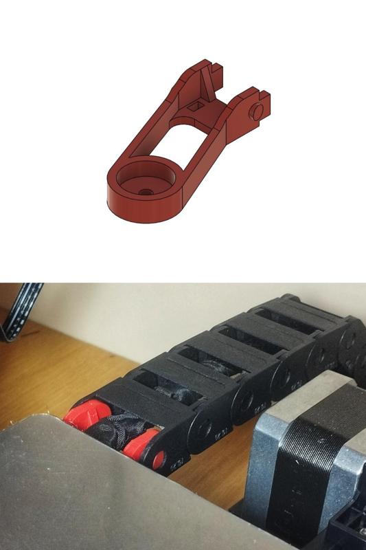 Ender 3 Cable Chain Heat Bed Bracket