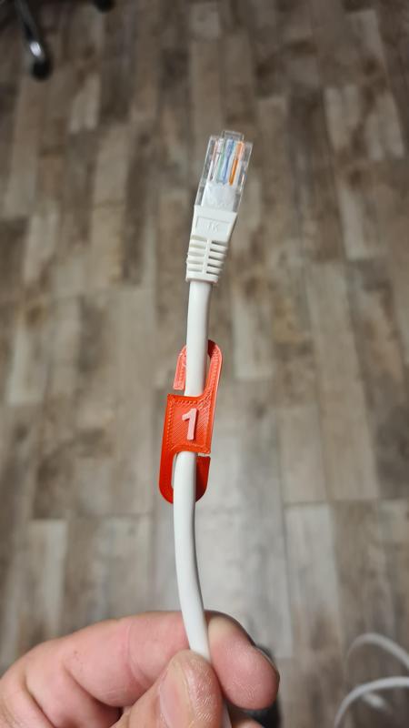 Cable labels 1-24 ports