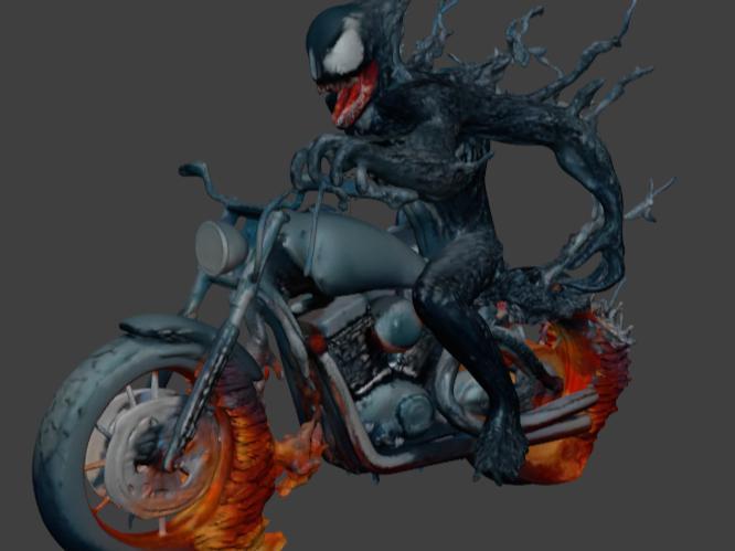 venom and flame motorcycle