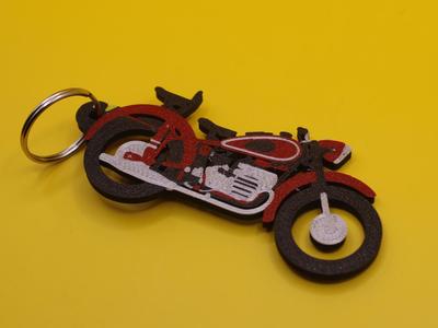 Motorcycle keychain Dneper K-750