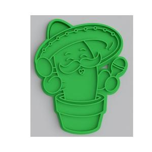 CACTUS COOKIE CUTTER WITH MARACAS