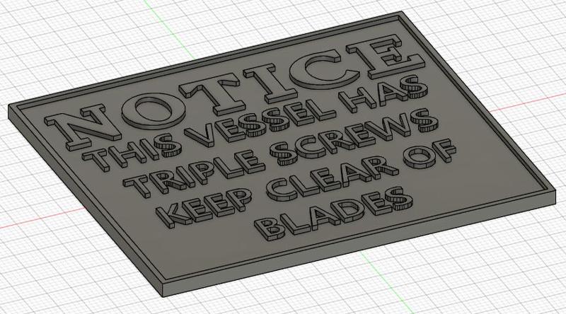 White Star Line Notice Triple Screw Sign