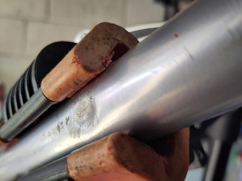 10mm steel bike frame tube block