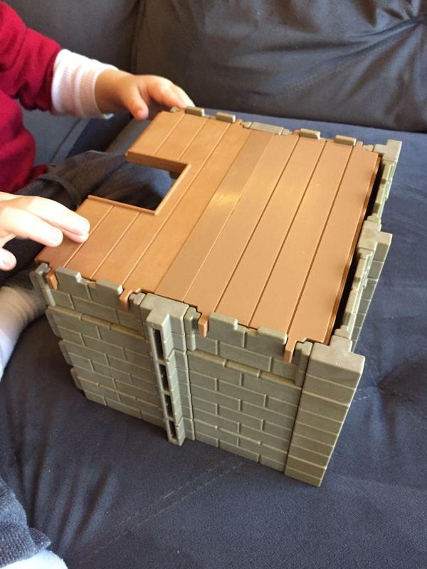 1x2 castle floor for Playmobil, steck system