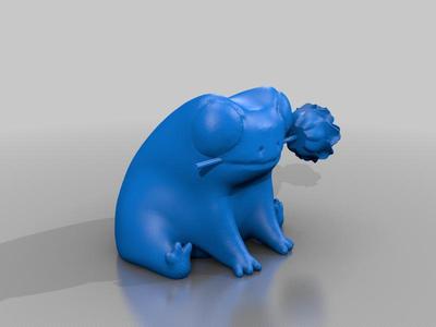 Fred the frog but he has flower