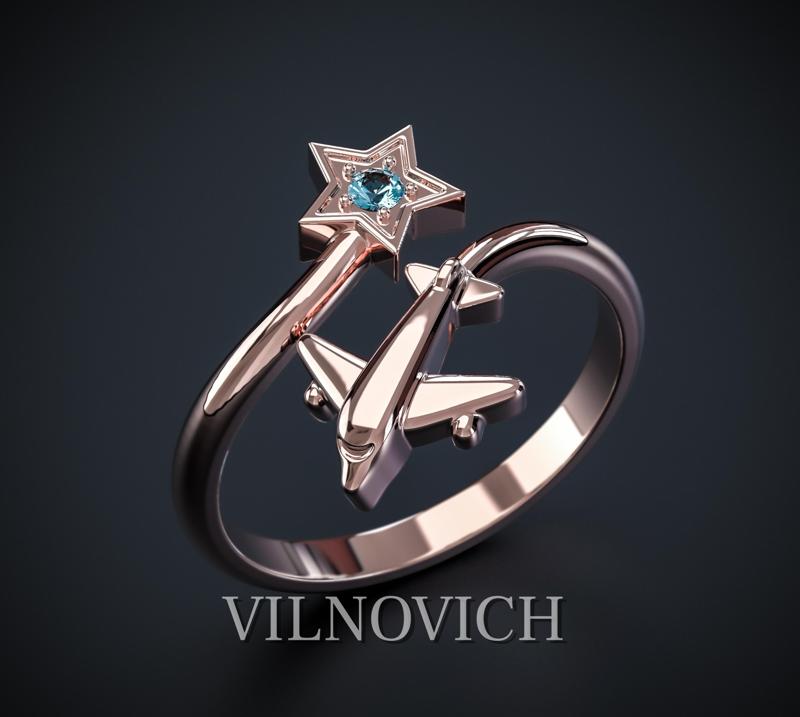 WOMEN S' RING "AIRPLANE"