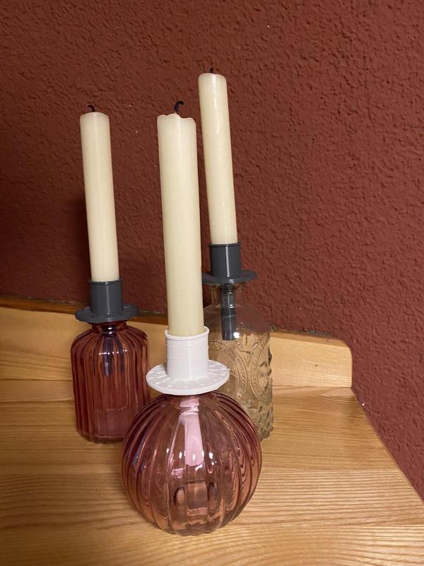 Kerzenhalter für Glasflasche