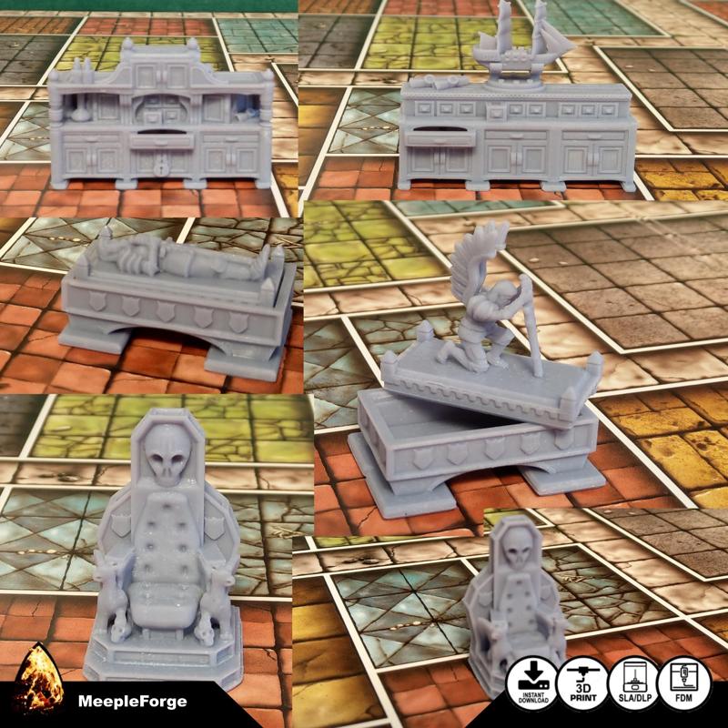 Tomb, Cupboards and Throne