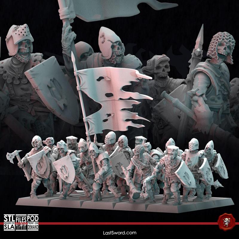 Undead Knights on foot