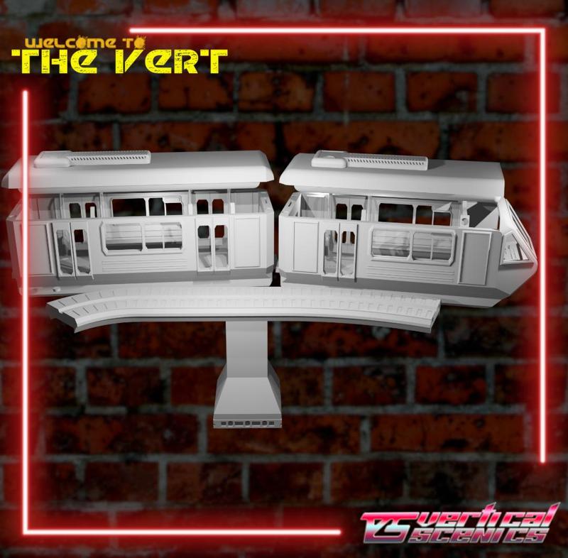 The Vert Cyberpunk tram with playable interior