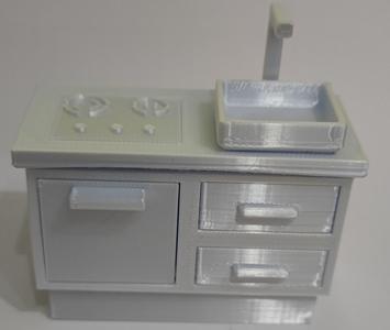 Puppenhaus Miniatur Herd / Dollhouse miniature stove