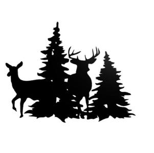Deers and forest wall decor
