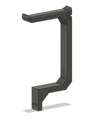 Bambu Lab P1P / P1S external spool holder (flip-up)