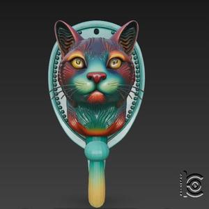 Meowtrix Hook - Cyber Feline Familiar STL