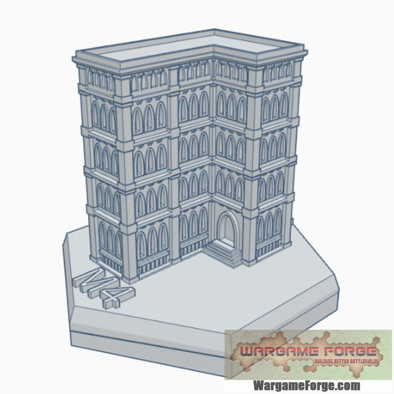 Gothic Building 20 Hex Map Scale HMSG020