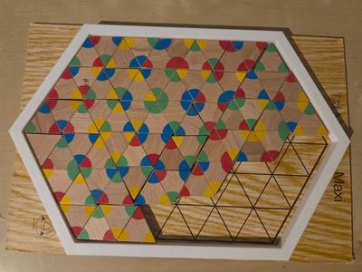 Triangular Board Game Frame