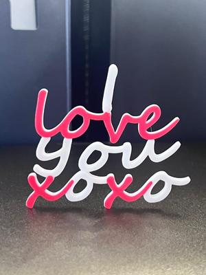 l love you xoxo valentines ornament
