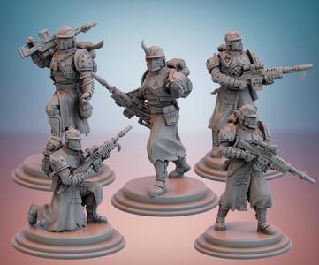 Cult Guard. Cult Guardsmen (Heavy Blaster Rifles).