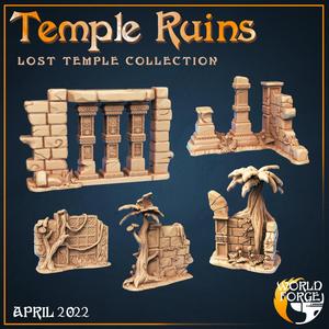 Temple Ruins Miniatures x5