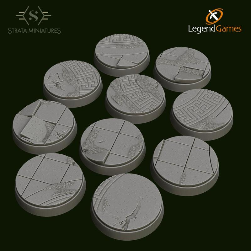 Strata Miniatures - Greek Bases 25mm Round x10