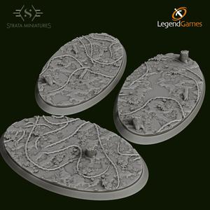 Strata Miniatures - Forest Bases 95x52mm oval x5