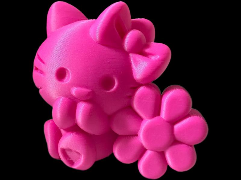 Kitty cat Hello Kitty flower ornament